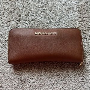 Tan Michael Kors wallet
